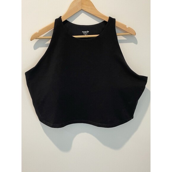 OLD NAVY Black Women’s Sleeveless Round Neck Tank Top Stretch Activewear Size 3X - Picture 1 of 6